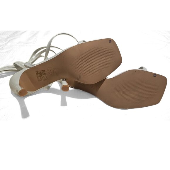 NOTB PLT Square Toe Lace Up Heeled Sandals 7 - Picture 7 of 9